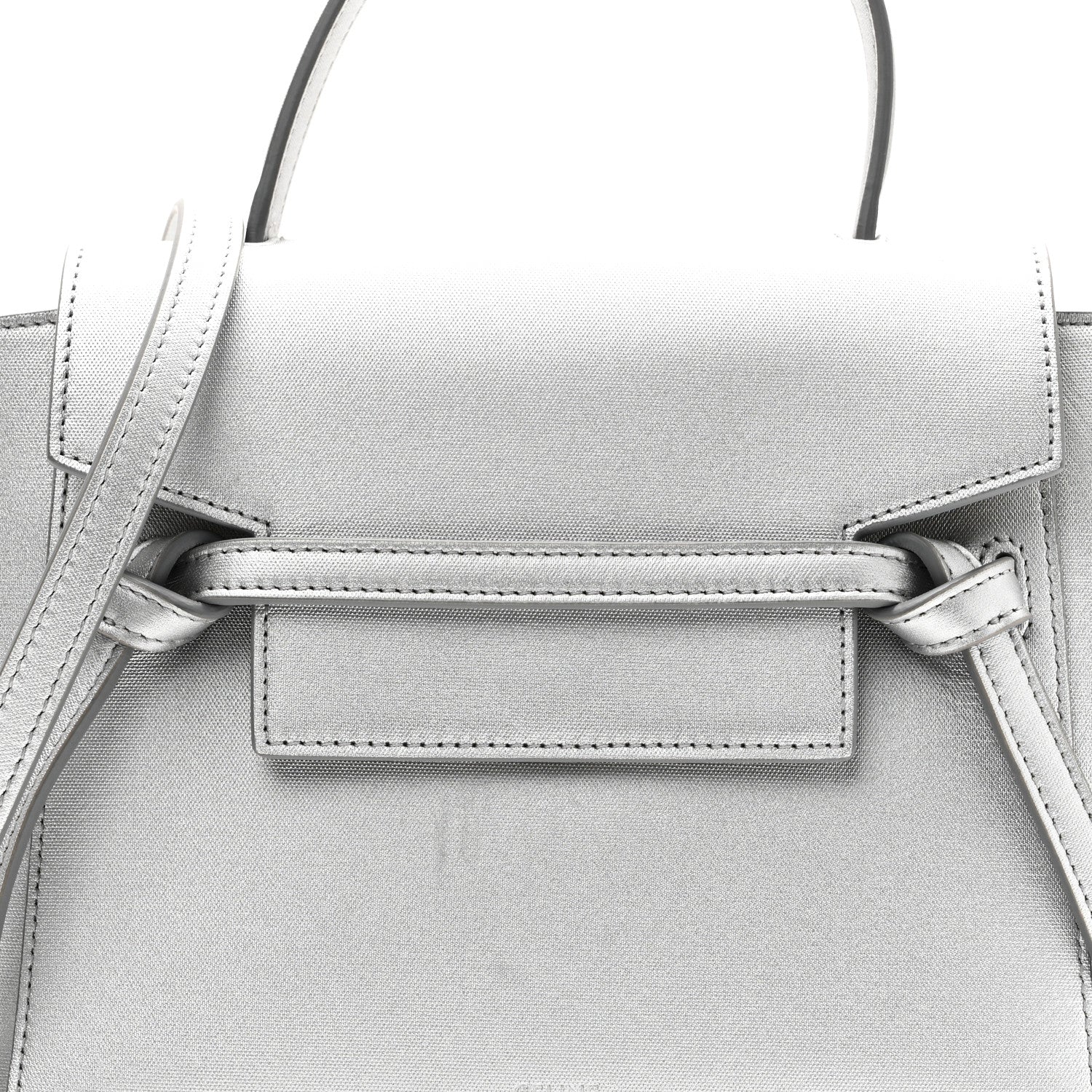Celine Laminated Calfskin Nano Belt Bag Silver 1779105 – FASHIONPHILE