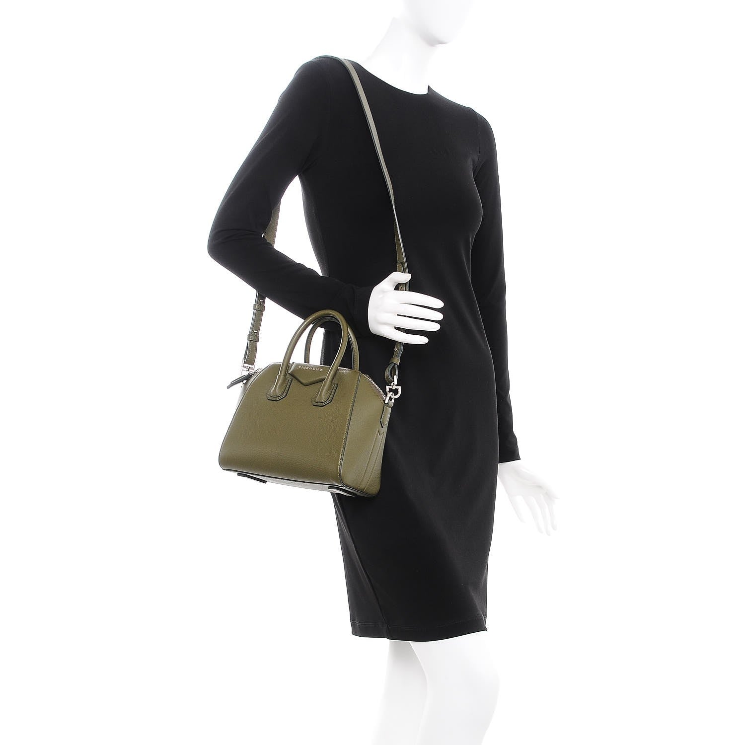 Givenchy Sugar Goatskin Mini Antigona Khaki 2 of 7