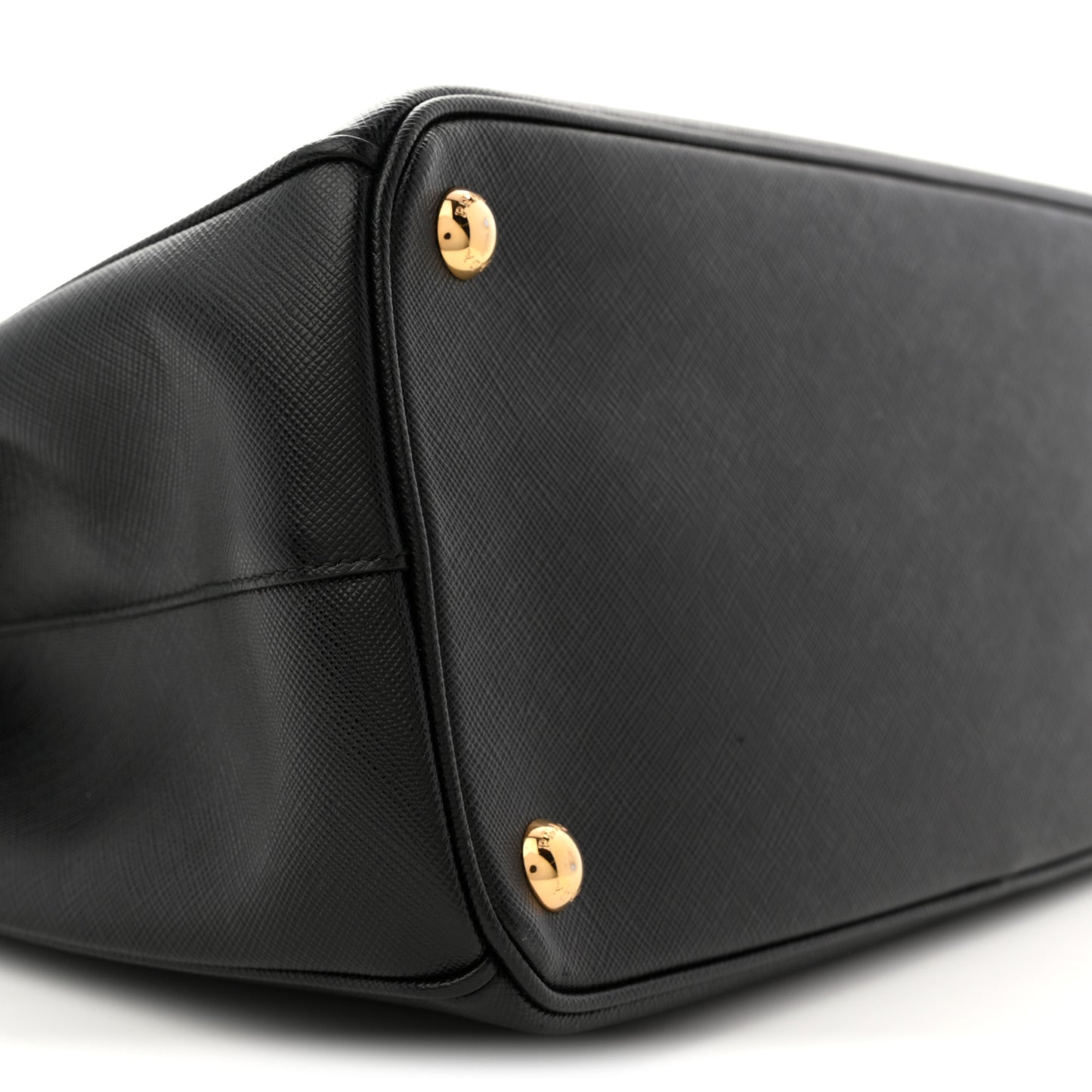 Saffiano Lux Large Galleria Double Zip Tote Black