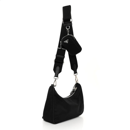 Prada Nylon Re-Edition 2005 Shoulder Bag Black 3 of 9