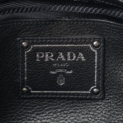 Prada Vitello Daino Shopping Satchel Black 5 of 12