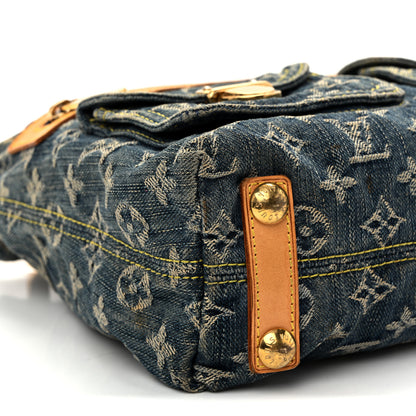 Louis Vuitton Monogram Denim Baggy PM Blue 8 of 10