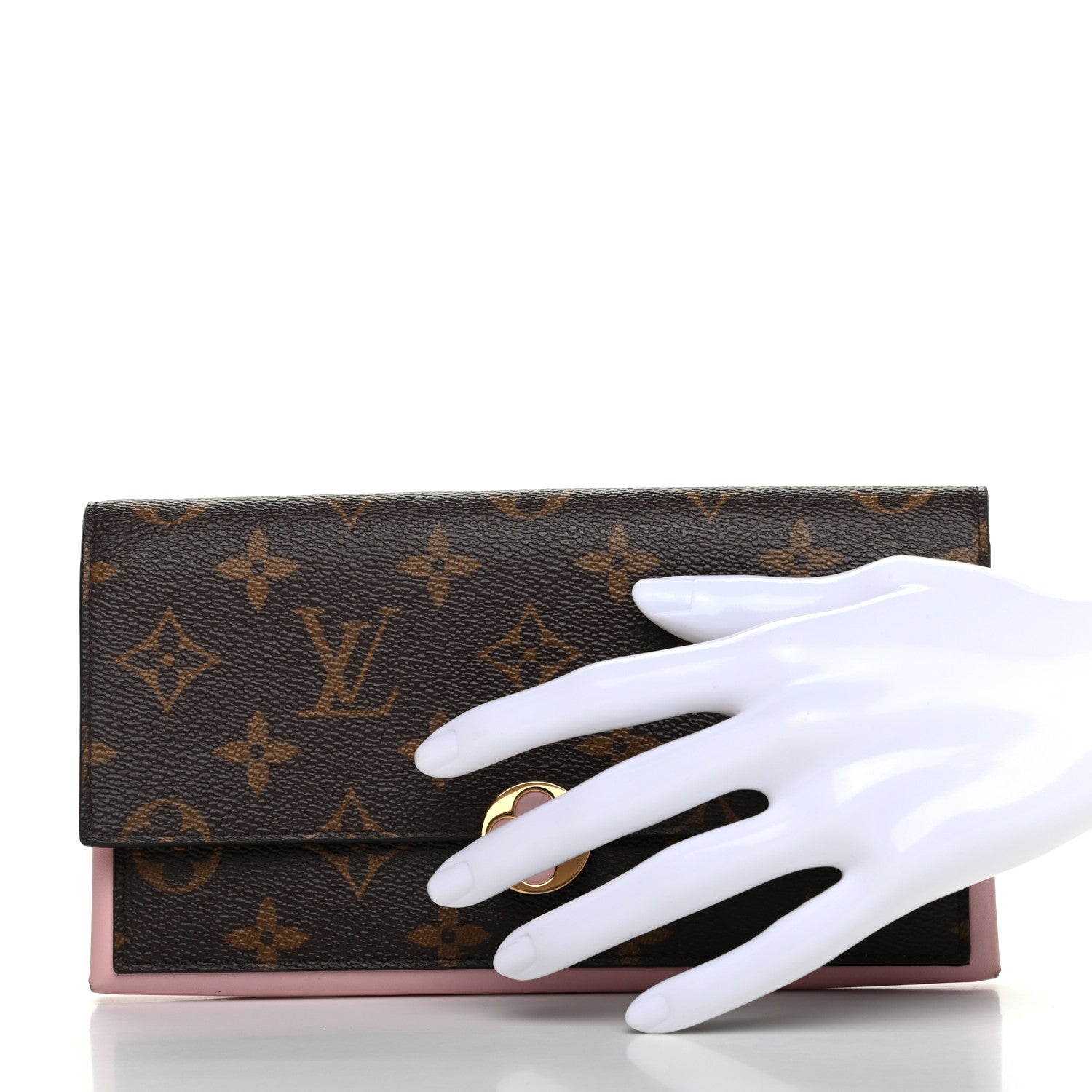 Louis Vuitton Monogram Flore Wallet Rose Ballerine 2 of 10