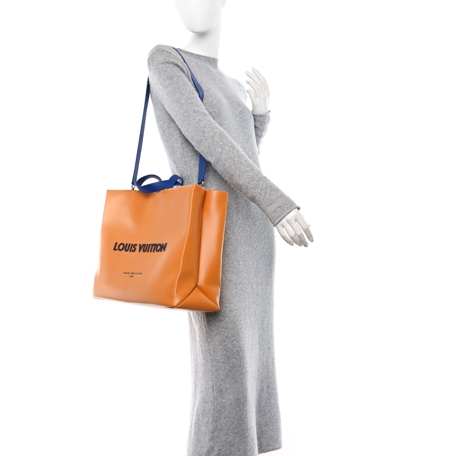 Louis Vuitton Cowhide Shopper Bag MM Safran 2 of 9