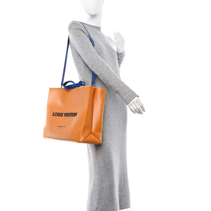 Louis Vuitton Cowhide Shopper Bag MM Safran 2 of 9