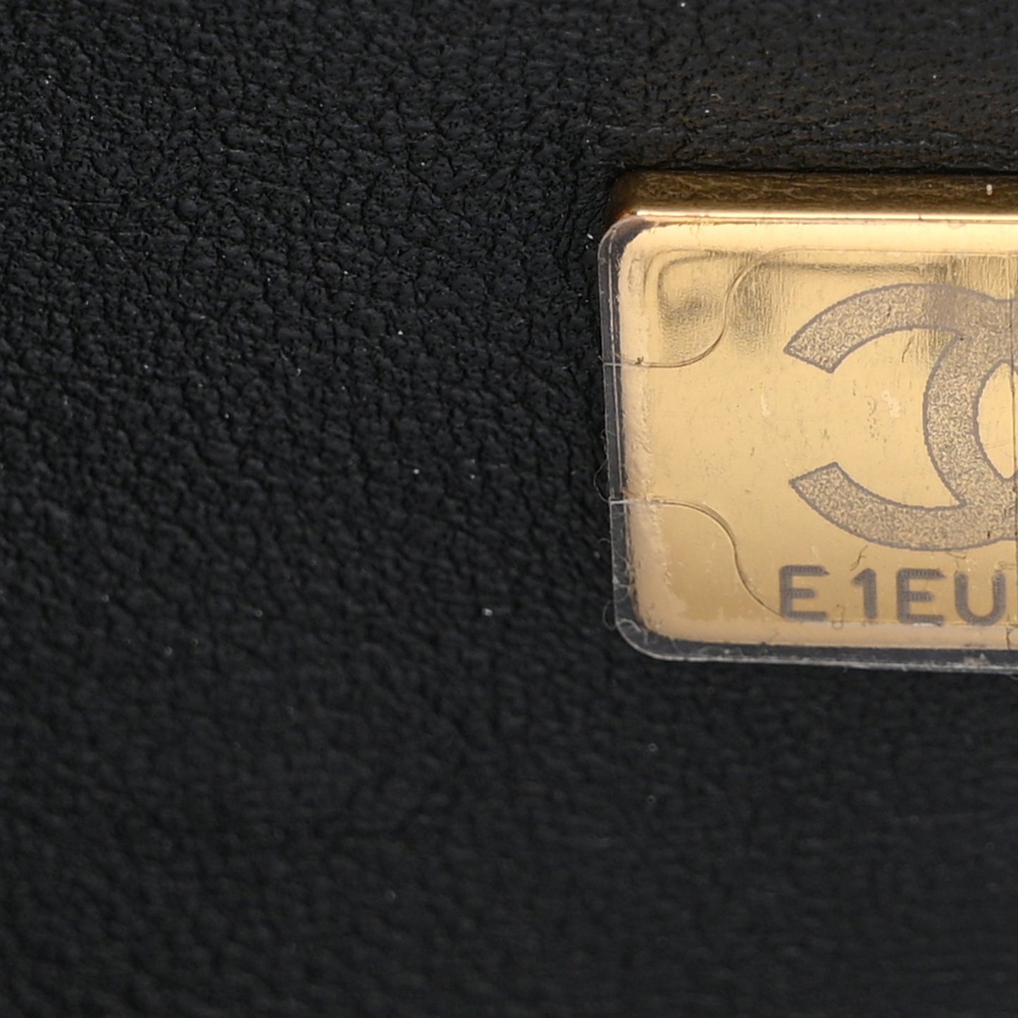 Metal Tweed Logo CC Minaudiere Flap Bag Black Gold