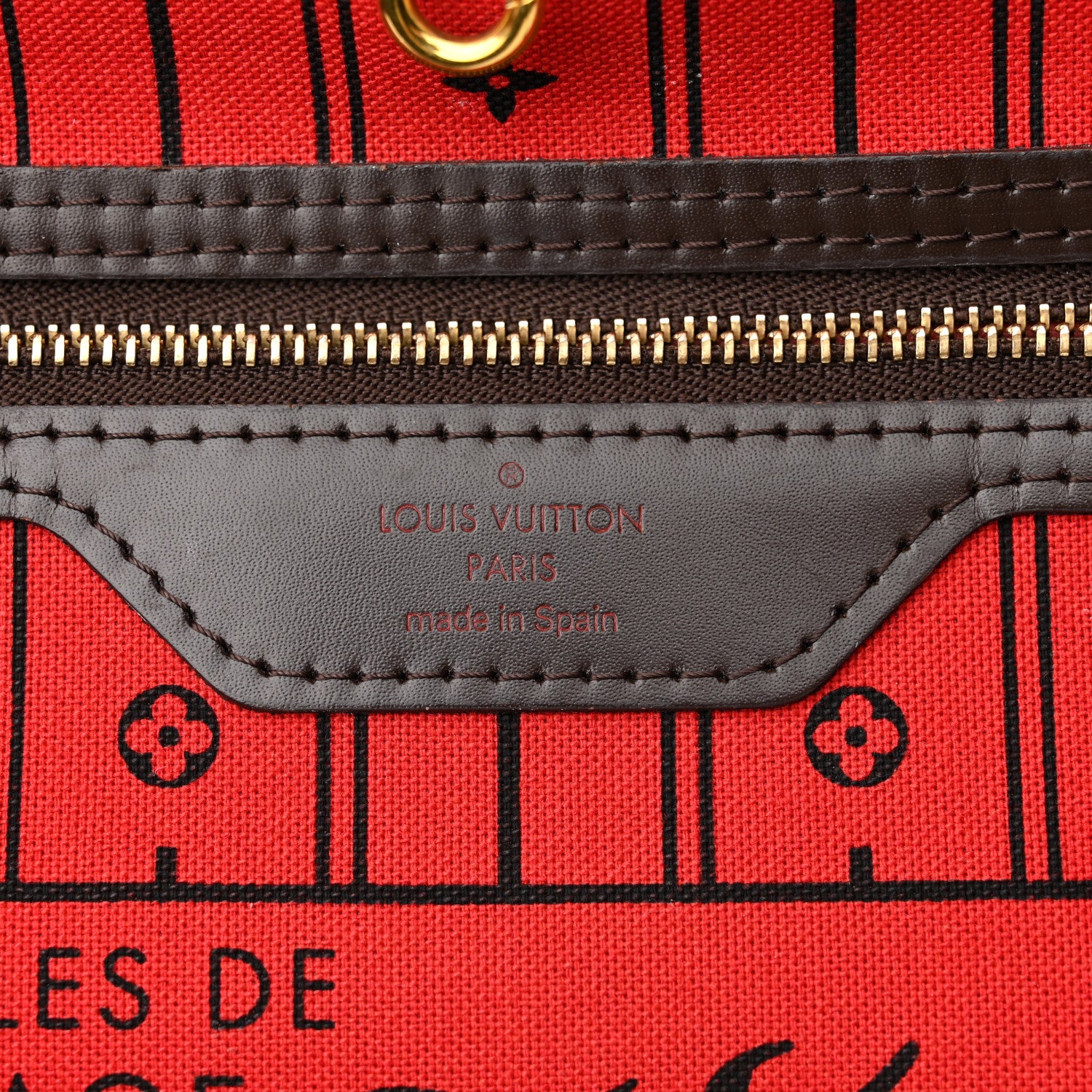 Louis Vuitton Damier Ebene Neverfull MM 6 of 14