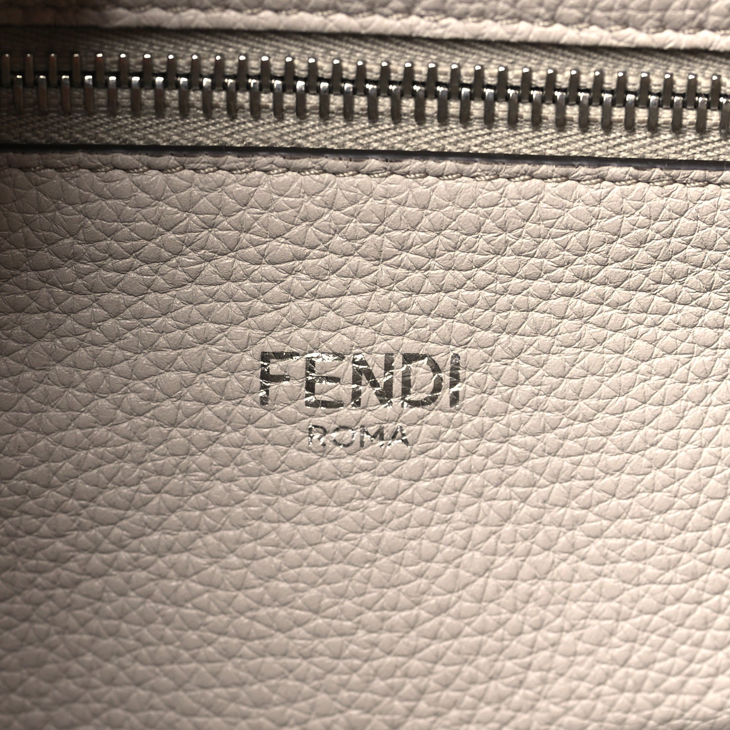 Fendi Suede Medium Peekaboo I See U Satchel Dove Grey 6 of 8