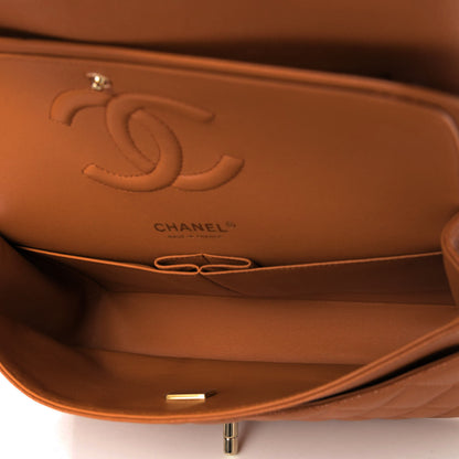 Chanel Caviar Quilted Medium Double Flap Light Brown 4 of 4
