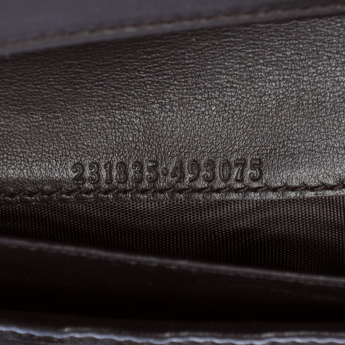 Guccissima Eclipse Continental Flap Wallet Dark Brown