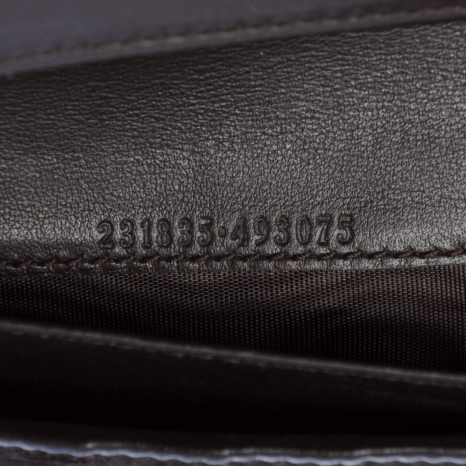 Gucci Guccissima Eclipse Continental Flap Wallet Dark Brown 7 of 9