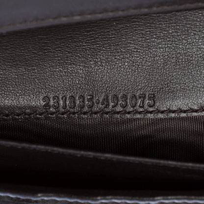 Gucci Guccissima Eclipse Continental Flap Wallet Dark Brown 7 of 9
