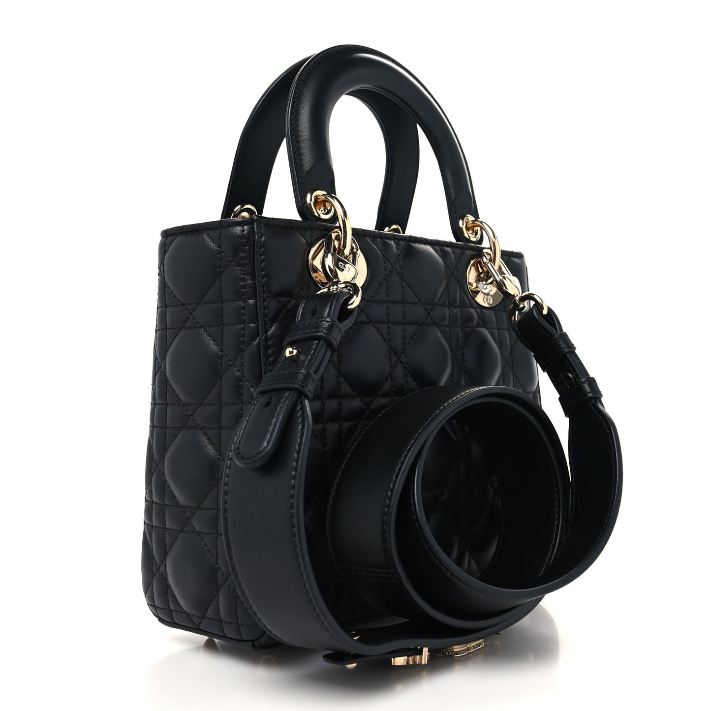 Lambskin Cannage Small My ABCDior Lady Dior Black