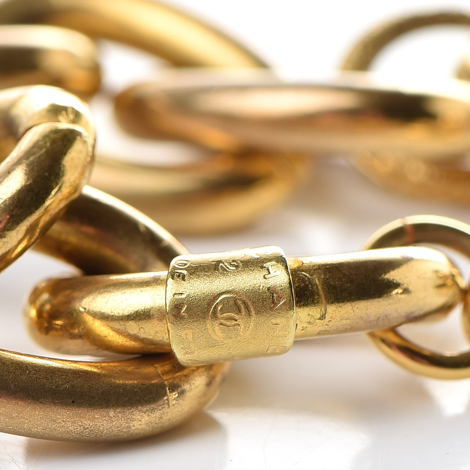 Chanel CC Chain Pendant Necklace Gold 5 of 7