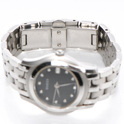 Gucci Stainless Steel Diamond 27mm 5500L Quartz Watch Black 7 of 10