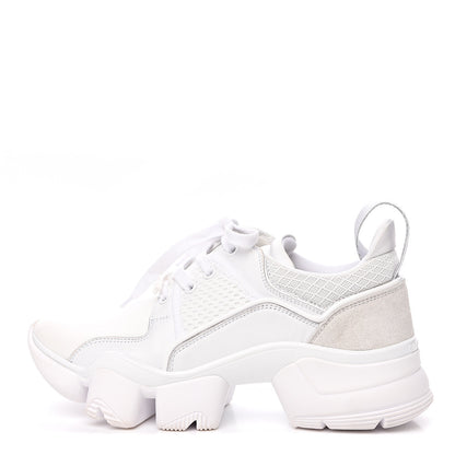 Givenchy Calfskin Neoprene Jaw Low Sneakers 38 White 1 of 9