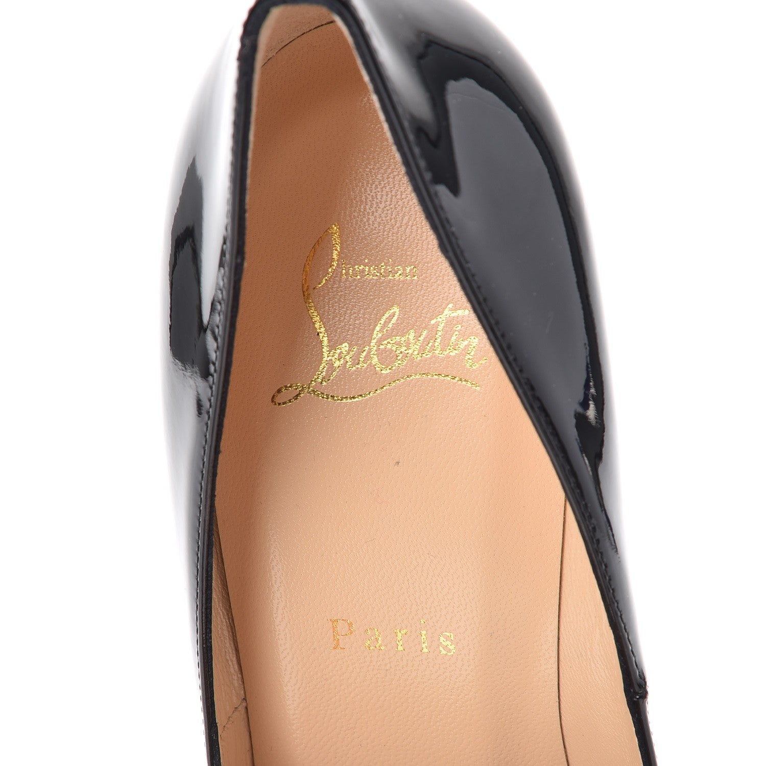 Christian Louboutin Patent New Very Prive 120 Pumps 39.5 Black Red 7 of 8