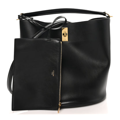 Celine Smooth Calfskin Bucket 16 Bag Black 2 of 10