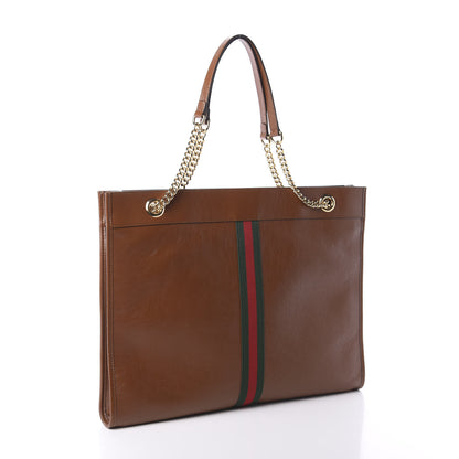Gucci Calfskin Large Rajah Chain Tote Cuir 3 of 9