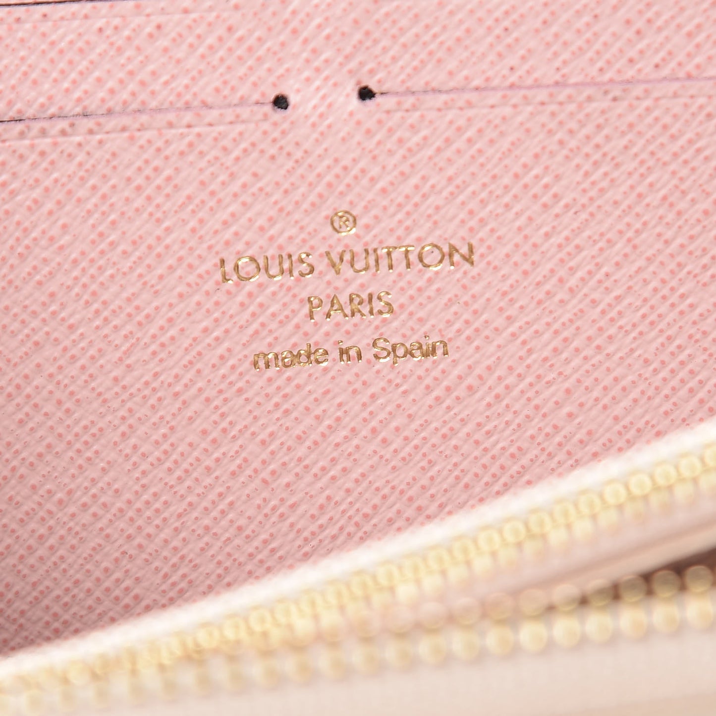 Damier Azur Clemence Wallet Rose Ballerine