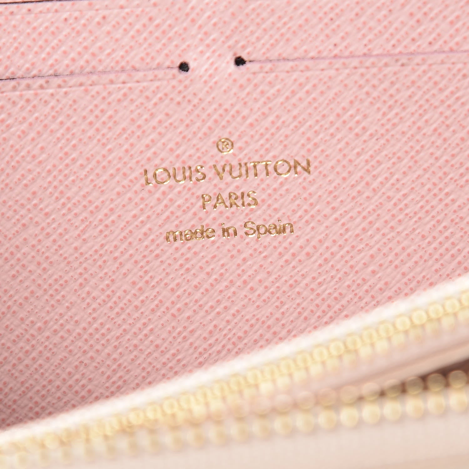 Louis Vuitton Damier Azur Clemence Wallet Rose Ballerine 6 of 11