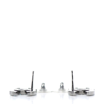Chanel Iridescent Crystal CC Earrings Multicolor 3 of 4