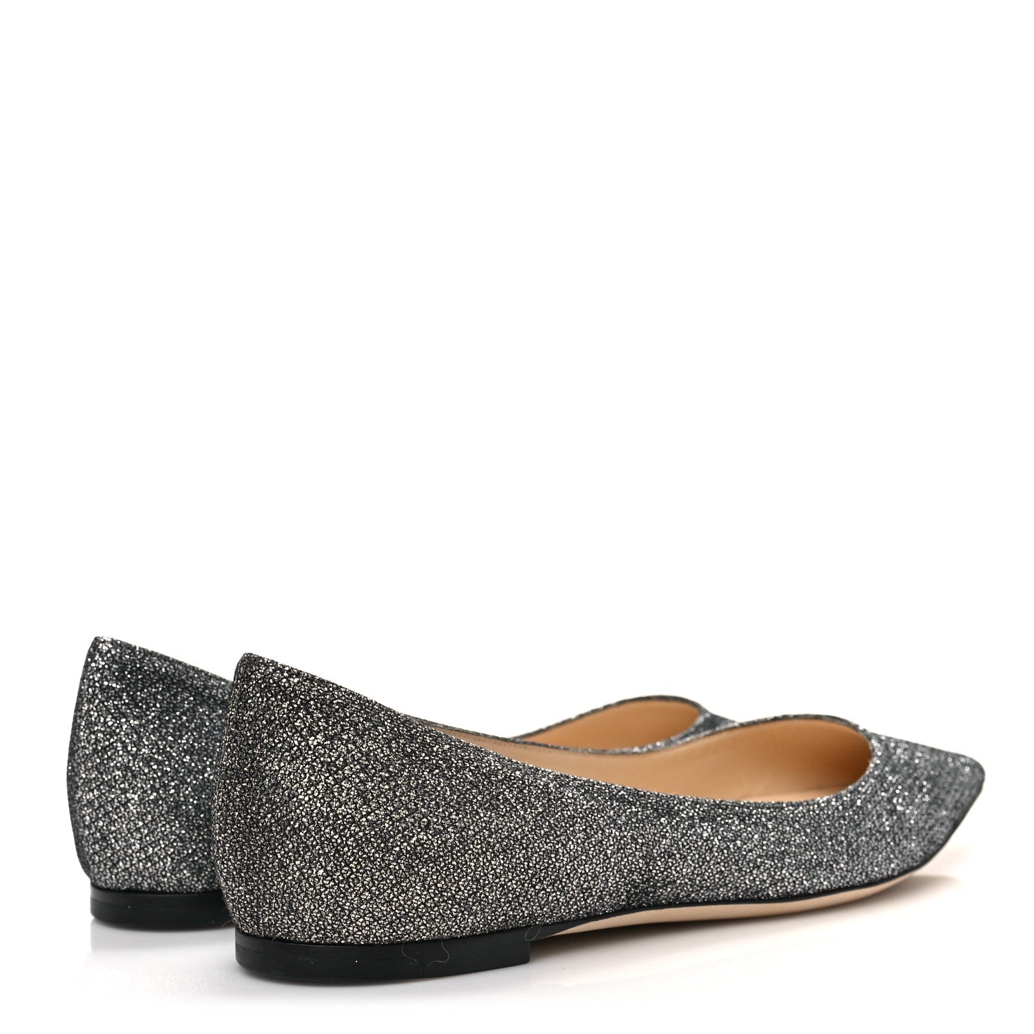 Jimmy Choo Glitter Romy Flats 35.5 Anthracite 4 of 8