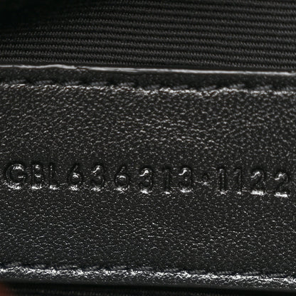 Saint Laurent Grain De Poudre Chevron Monogram Large Bill Pouch Black 7 of 9