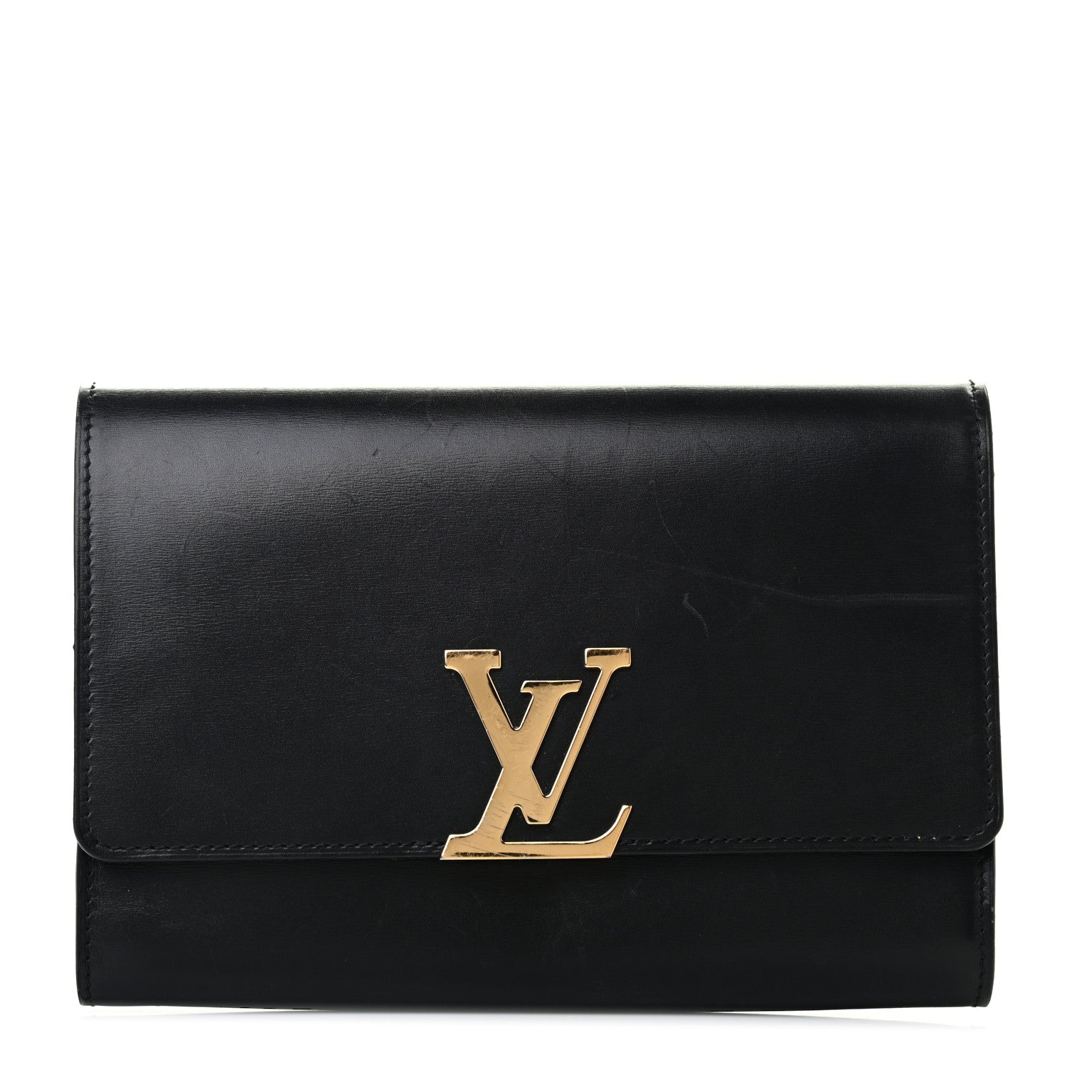Louis Vuitton Calfskin Chain Louise GM Black 1 of 7