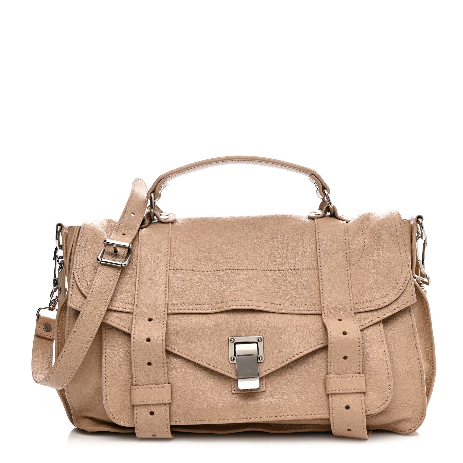Proenza Schouler Lambskin Medium PS1 Satchel Nude 1 of 10