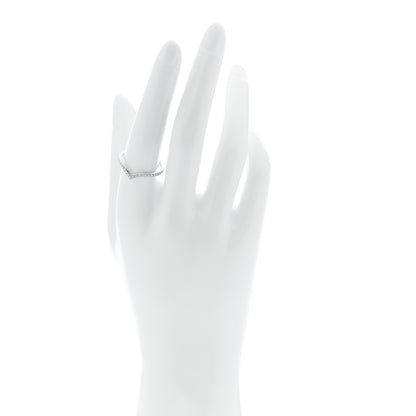 Tiffany Platinum Diamond Soleste V Band Ring 57 8 2 of 4