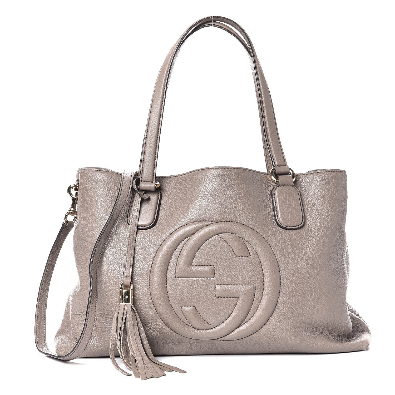 Gucci Cellarius Calfskin Medium Soho Working Tote New Fango 1 of 7
