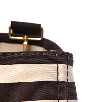 Prada Canapa Striped Logo Tote Tabacco 11 of 13