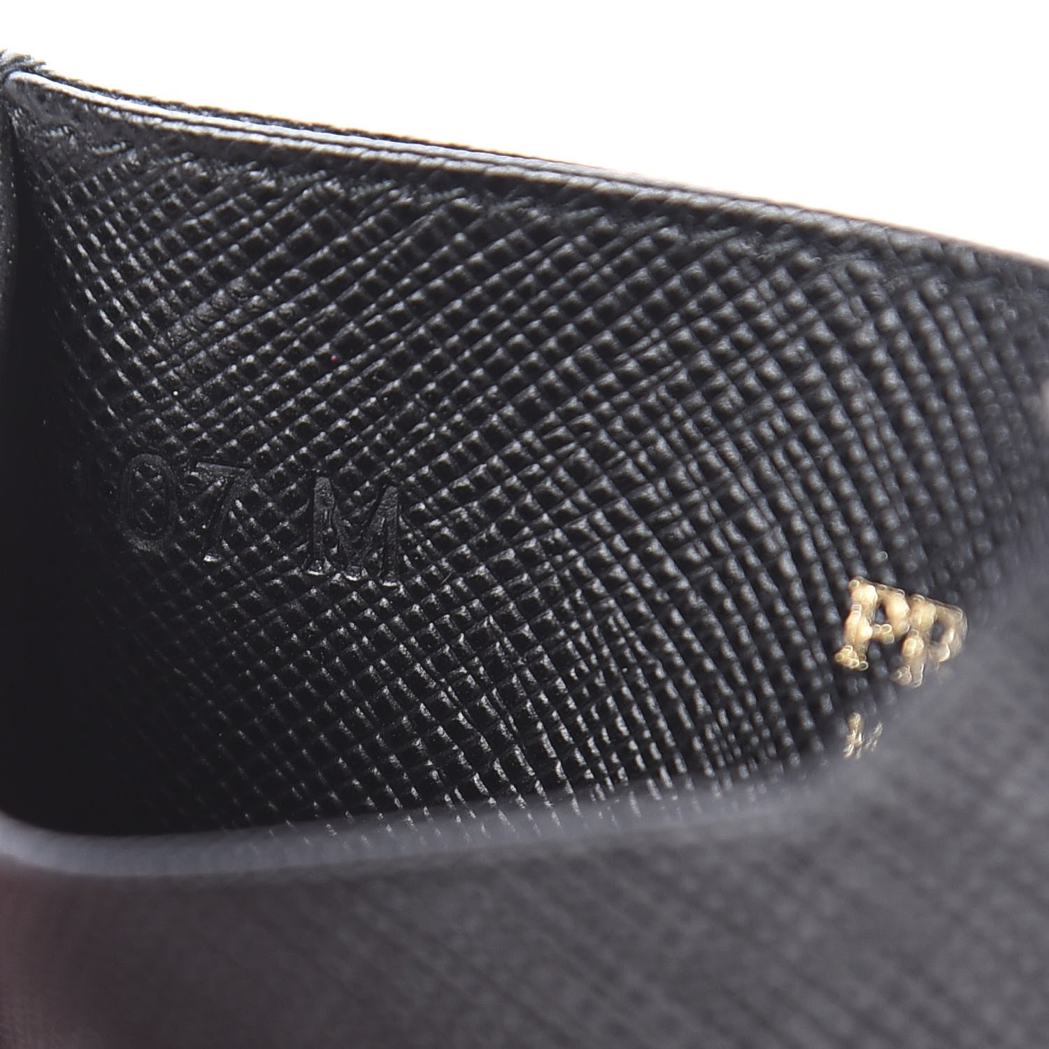 Prada Saffiano Metal Card Case Black 7 of 7