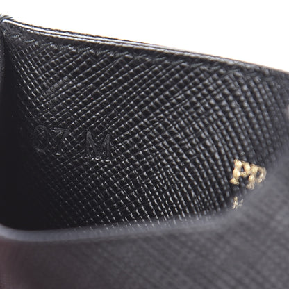 Prada Saffiano Metal Card Case Black 7 of 7