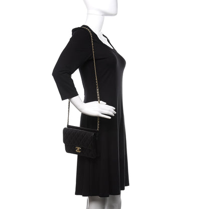 Chanel Lambskin Quilted Medium Crossing Times Flap Black 2 of 13
