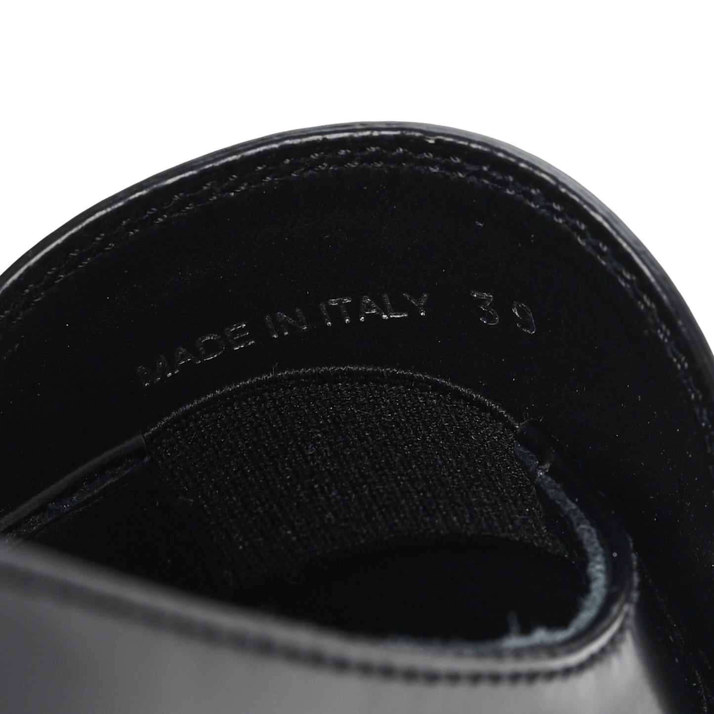 Spazzolato Metal Triangle Logo 50mm Loafers 39 Black