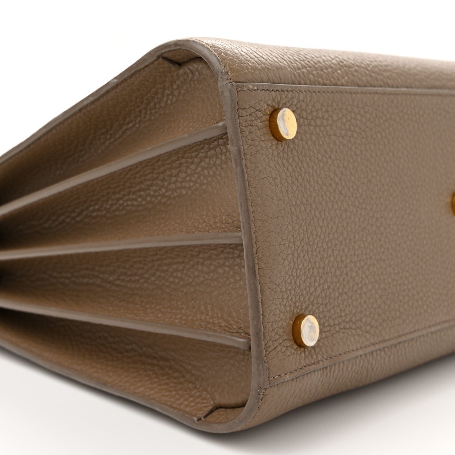 Saint Laurent Grained Calfskin Small Sac De Jour Taupe 9 of 22