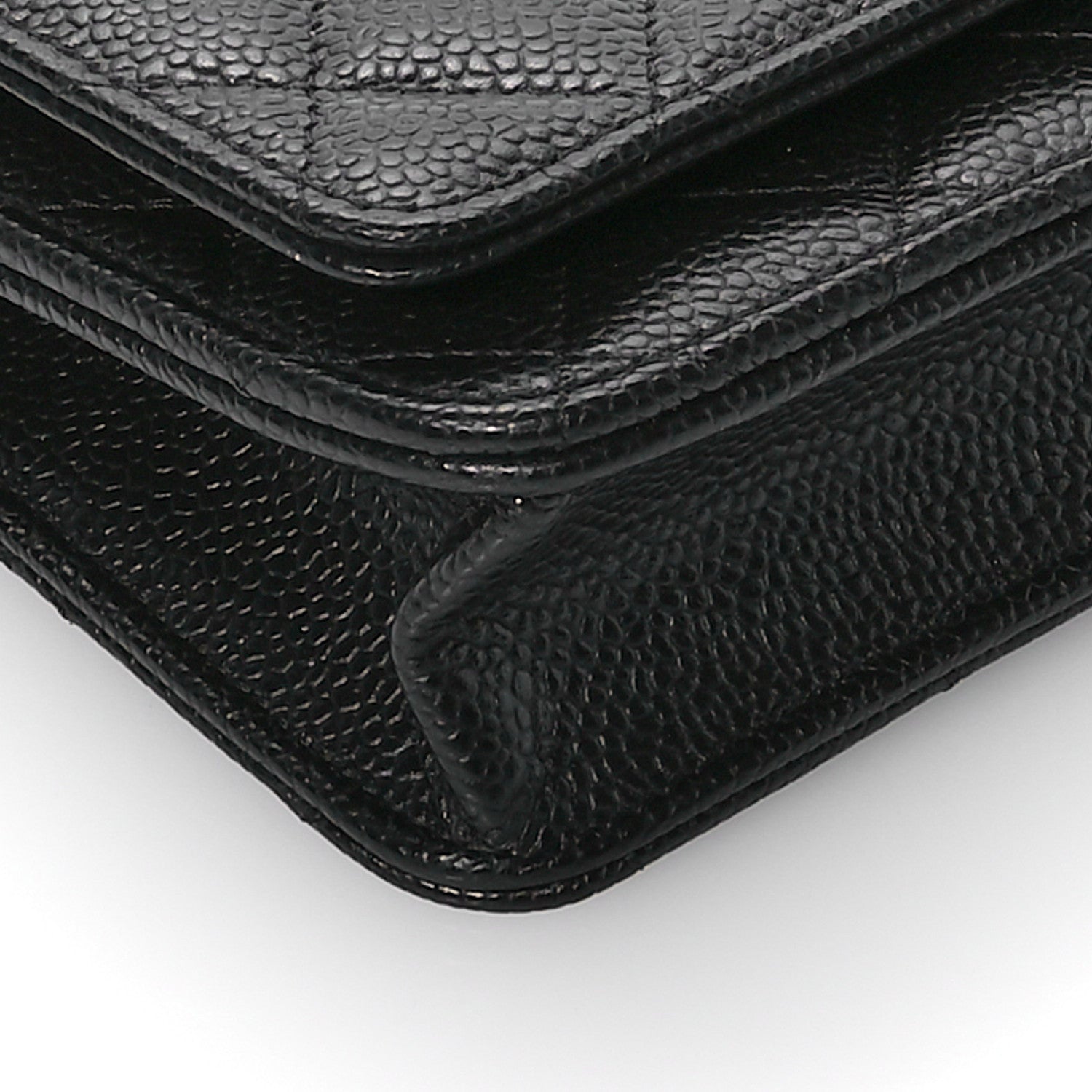 Chanel Caviar Quilted Wallet On Chain WOC Black 10 of 12