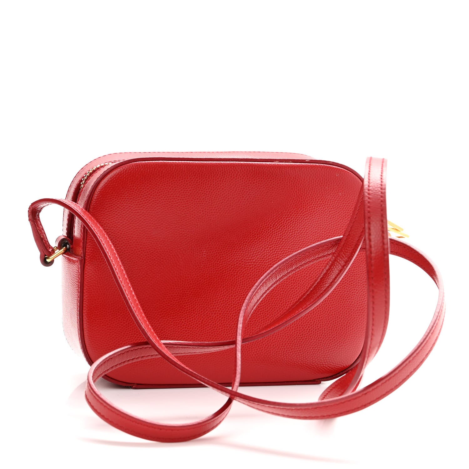 Saint Laurent Grain De Poudre Small Classic Monogram Camera Bag New Red 3 of 12