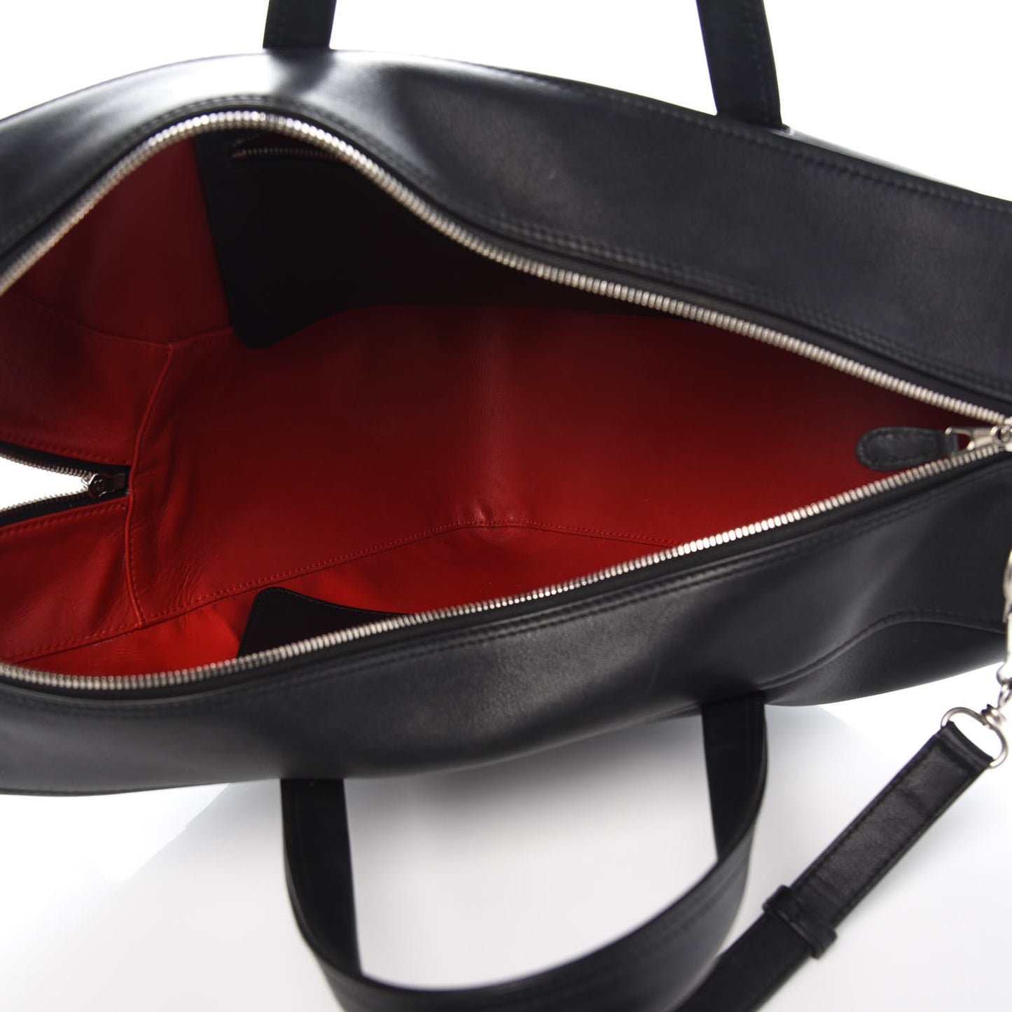 Calfskin M Triangle Duffle Black