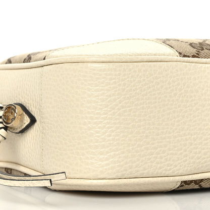 Gucci Monogram Dollar Calfskin Mini Bree Messenger Bag Beige Ebony Avoire 8 of 9