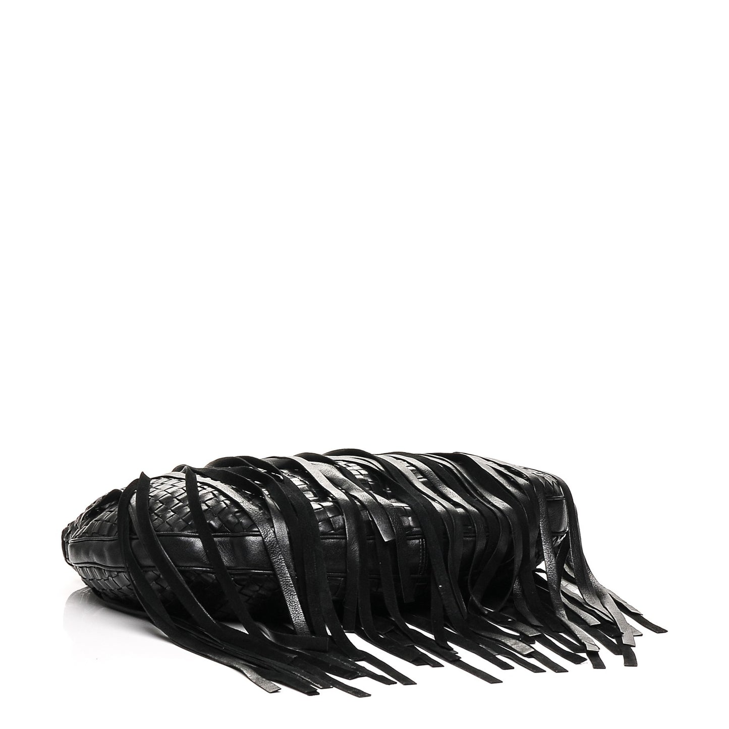 Nappa Intrecciato Fringe Hobo Nero Black