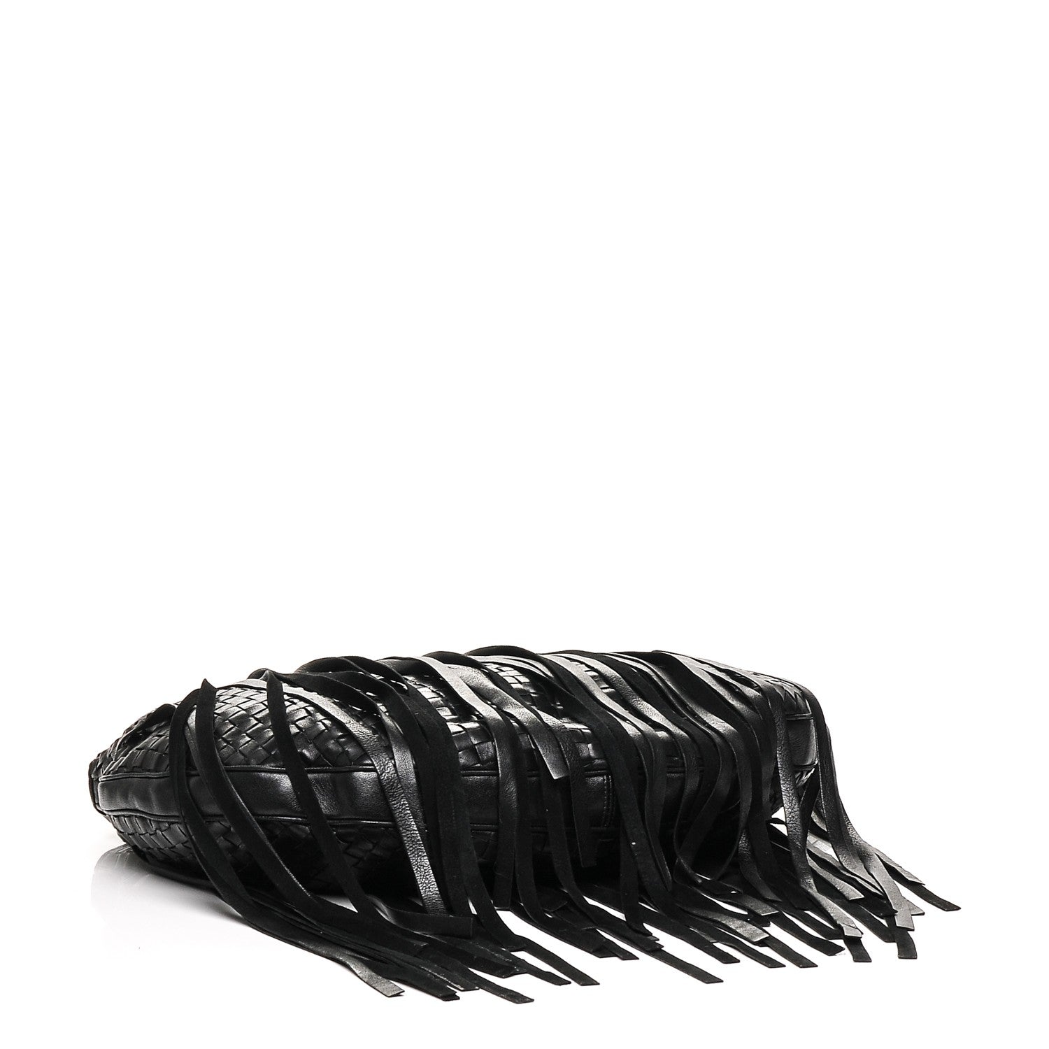 Bottega Veneta Nappa Intrecciato Fringe Hobo Nero Black 4 of 8