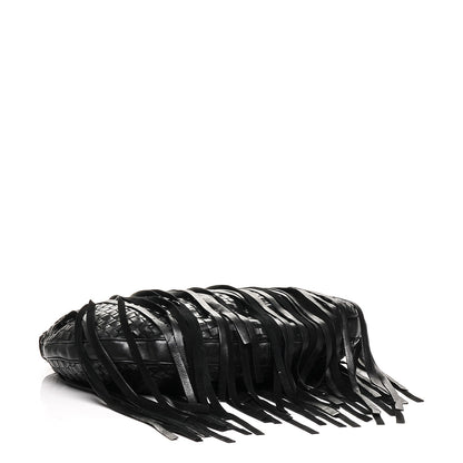 Bottega Veneta Nappa Intrecciato Fringe Hobo Nero Black 4 of 8