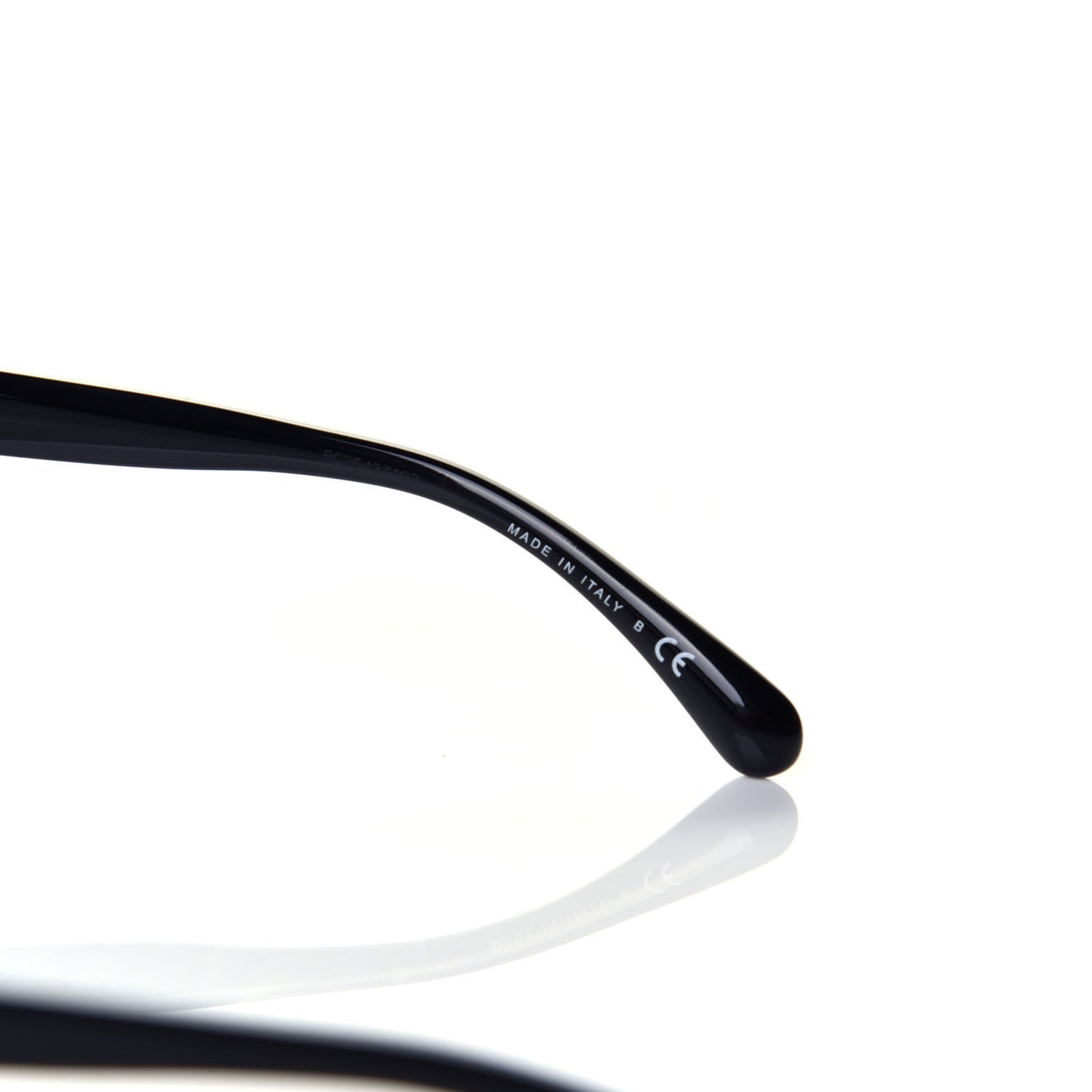Acetate Strass Square Sunglasses 5422-B-A Black White