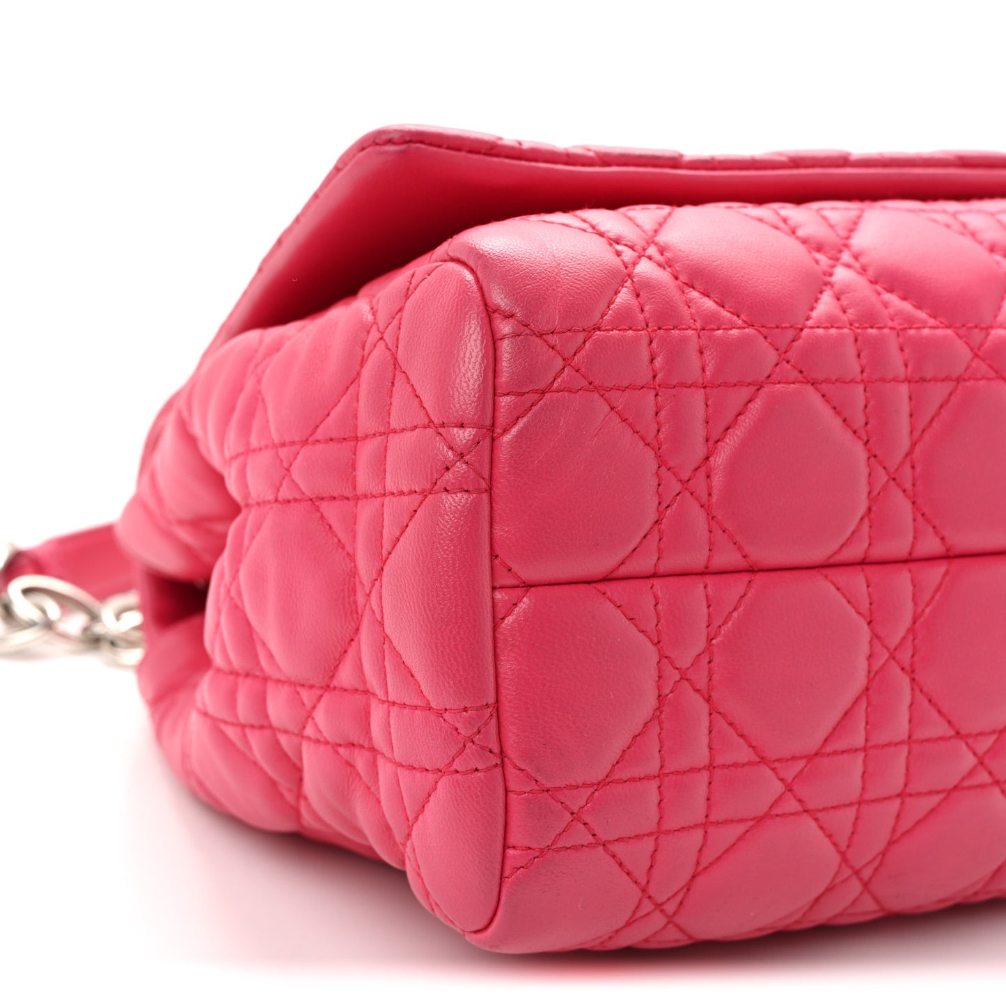 Lambskin Cannage Soft Flap Bag Pink