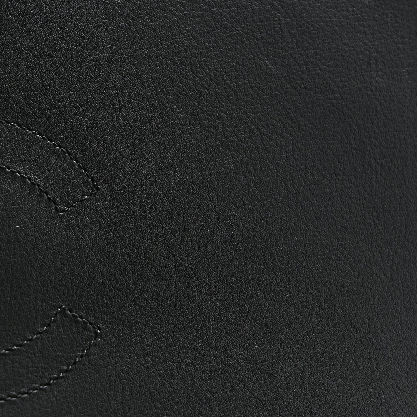 Calfskin Chevron Quilted Large Statement Flap Black