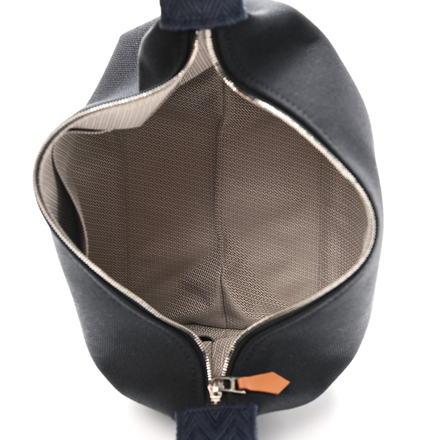 Hermes Canvas Small Bride-A-Brac Pouch Black Bleu Nuit 5 of 7