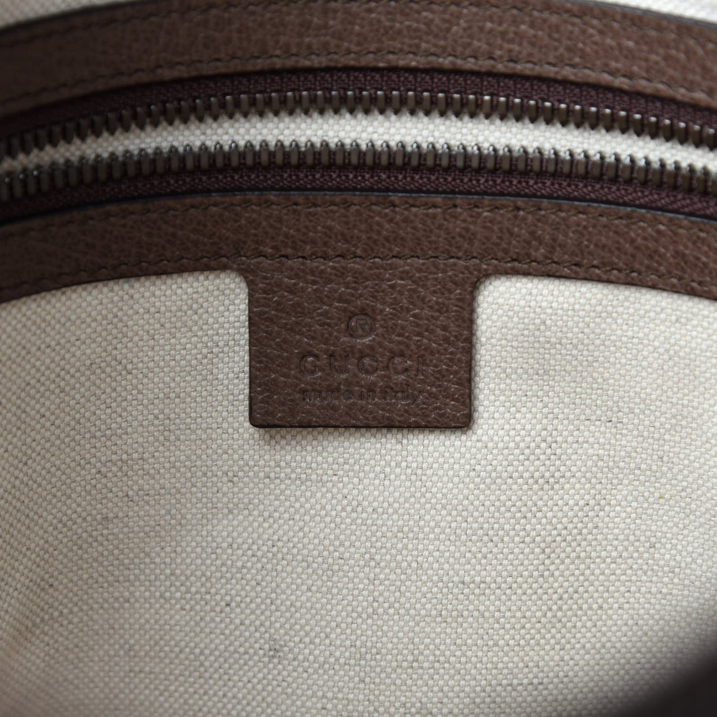 GG Supreme Monogram Web Medium Ophidia Messenger Bag Brown